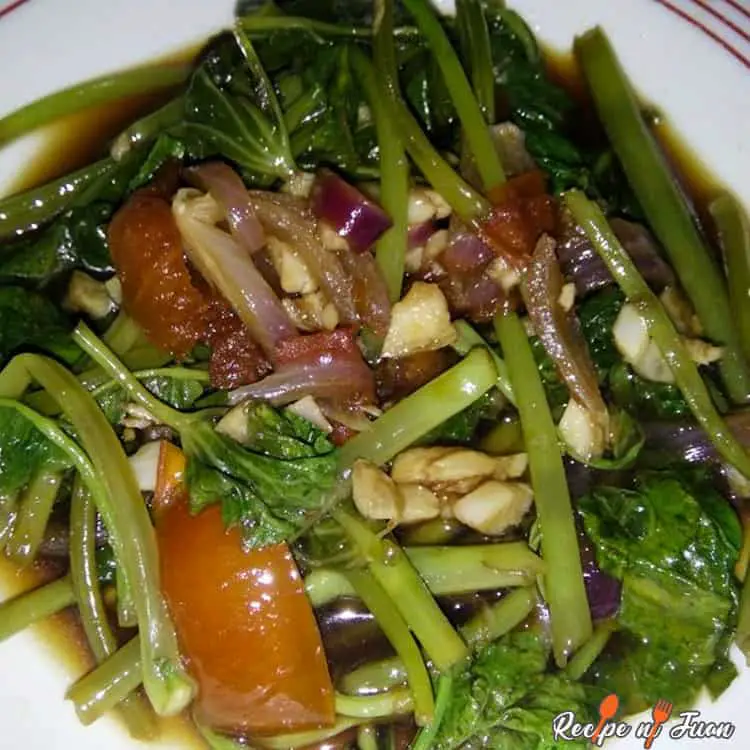 Resep Kangkong Adobo sing bisa digawe ing omah