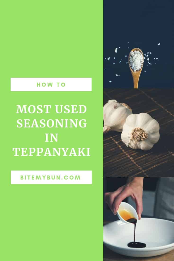 Most used seasoning in teppanyaki