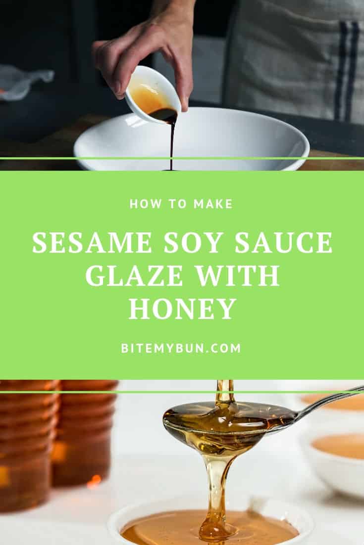 How to make a sesame soy sauce glaze with honey