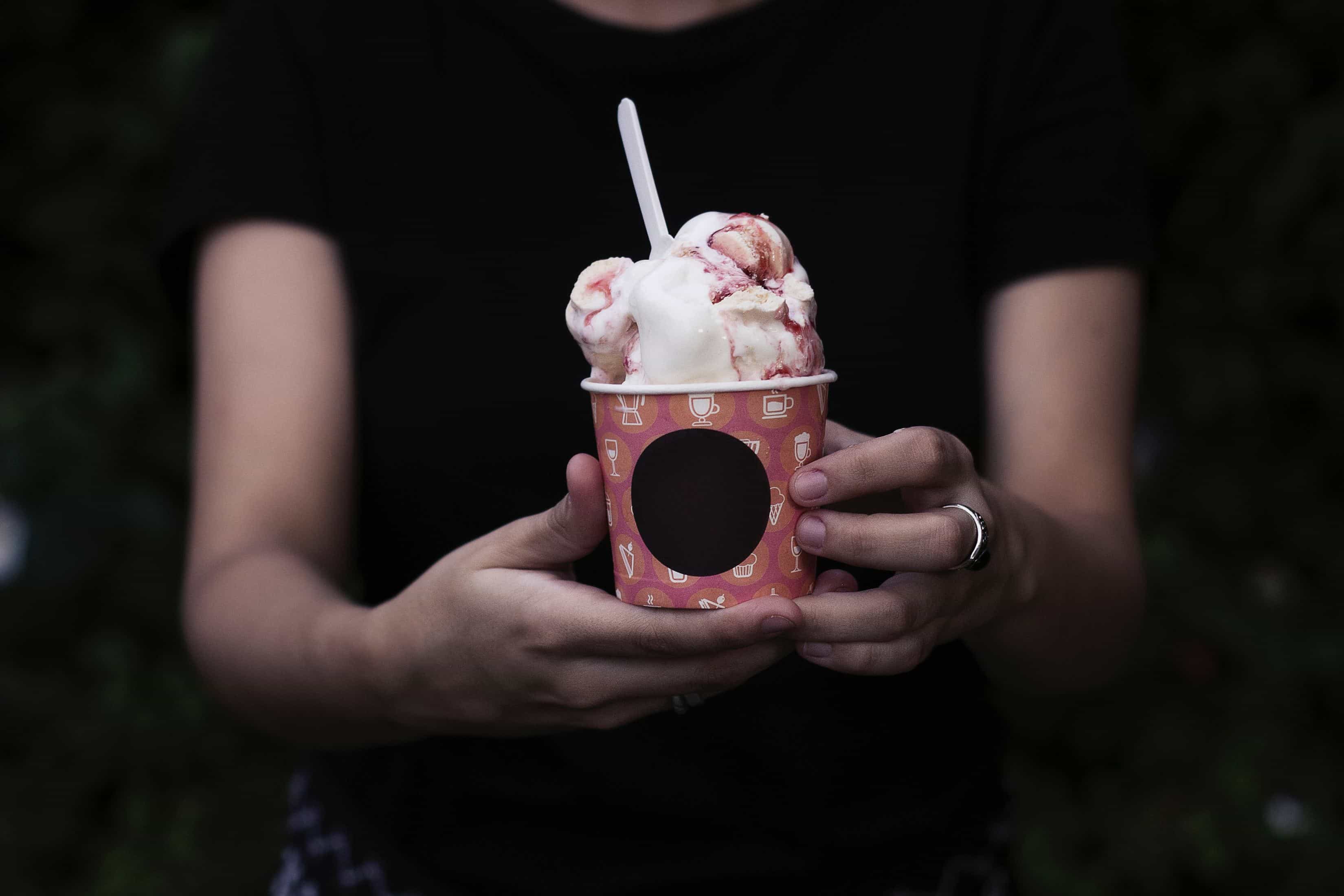 Helado de teppanyaki