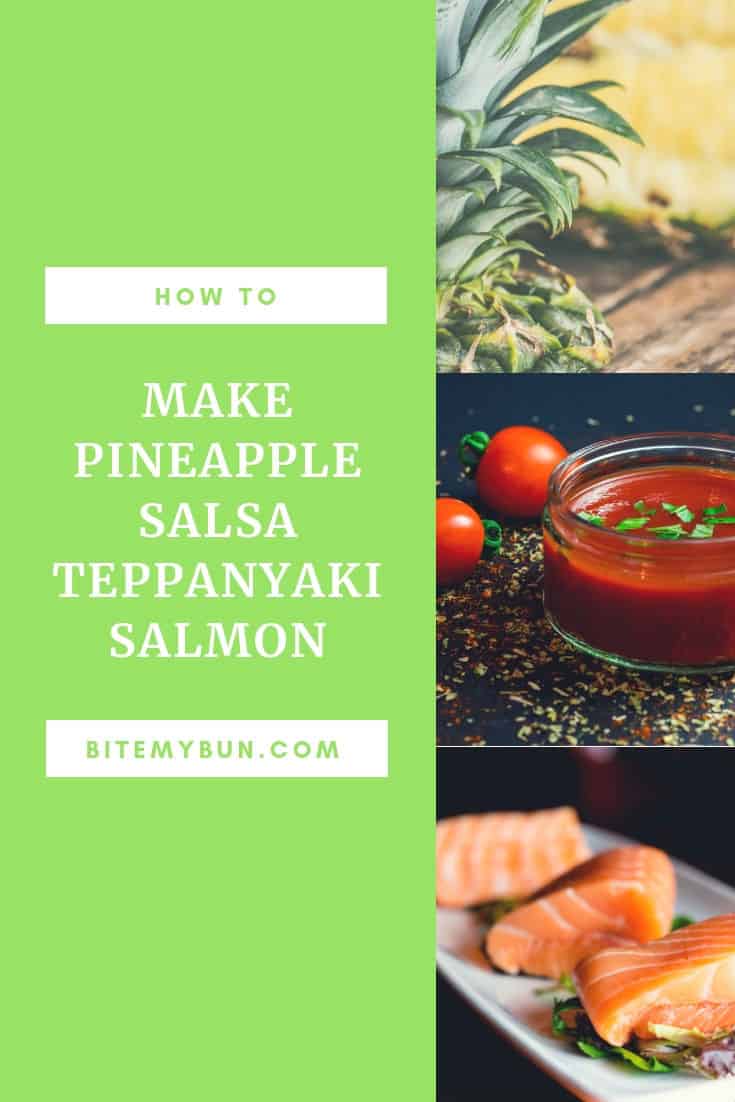 Mokhoa oa ho etsa phaenapole salsa teppanyaki salmon