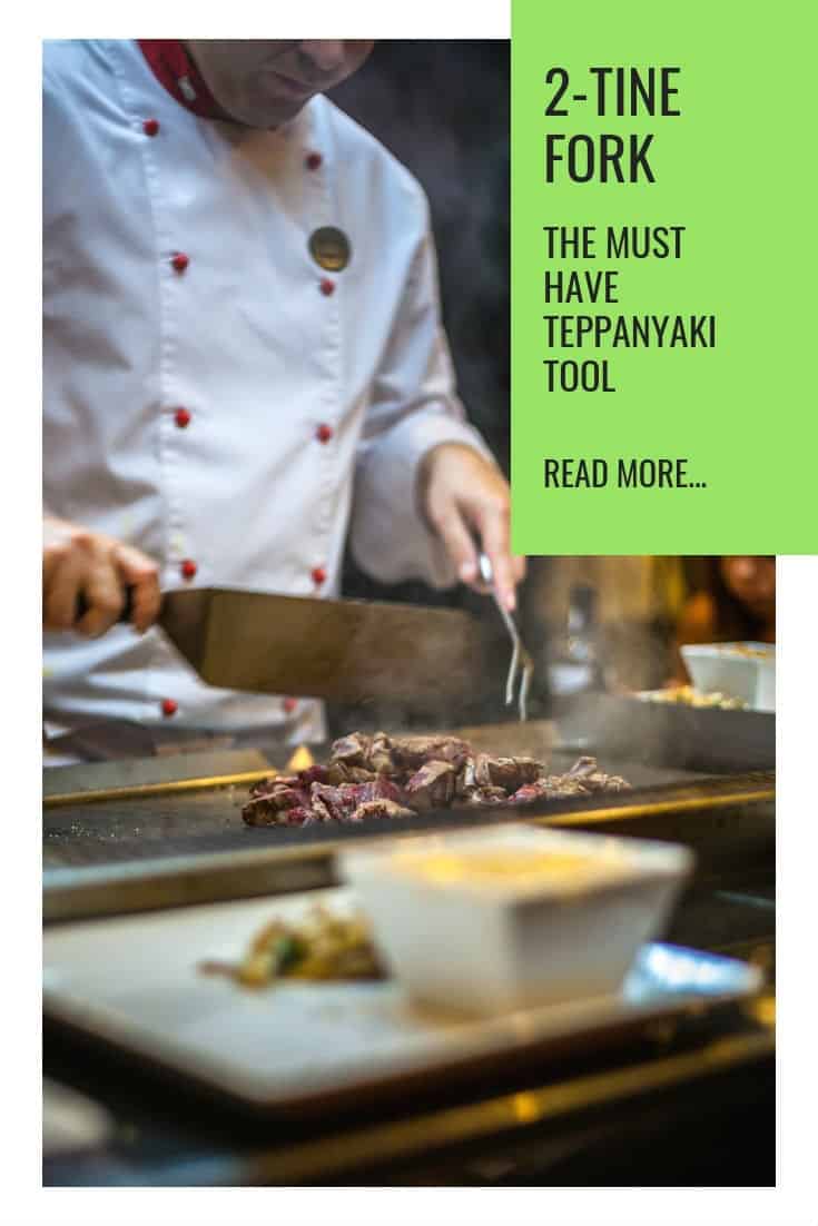 2-tinns gaffel er et must for teppanyaki-verktøyet