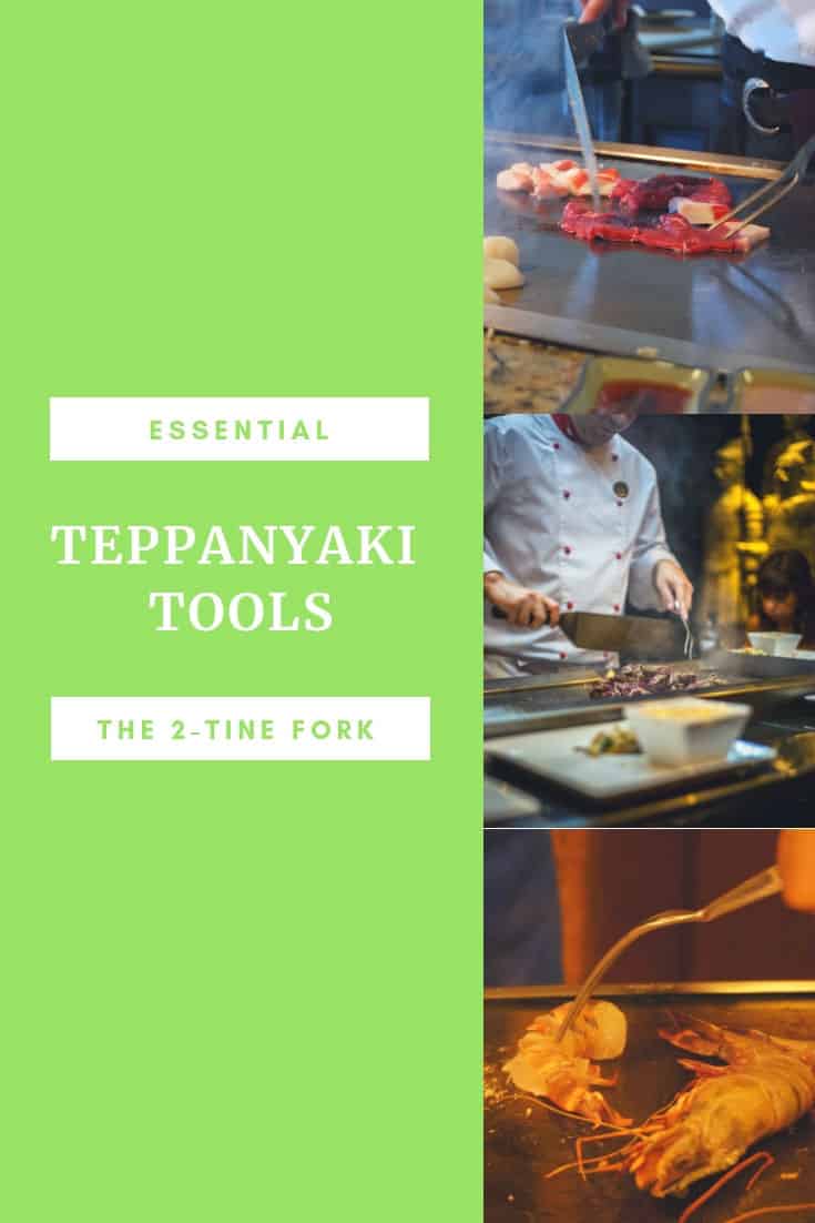 Outils teppanyaki essentiels - la fourche à 2 dents