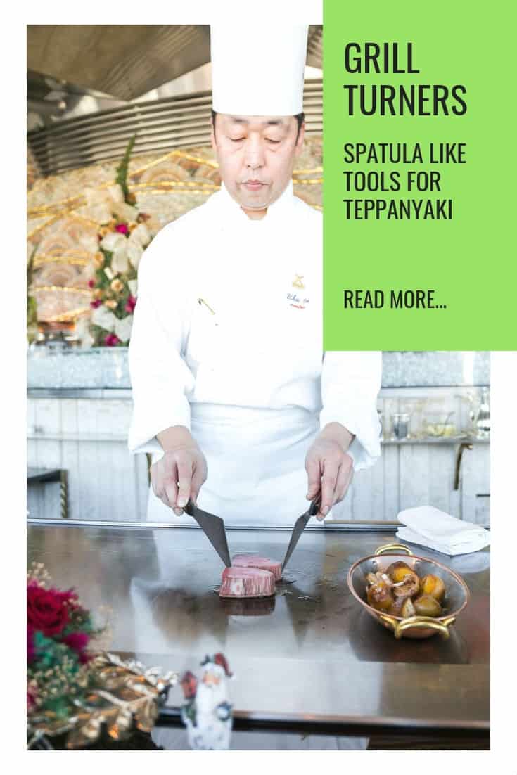 Grill turners spatelverktøy for Teppanyaki
