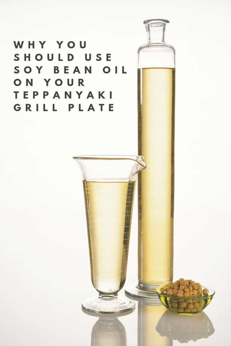 Cleachd ola bean soy air do phlàta grill Teppanyaki