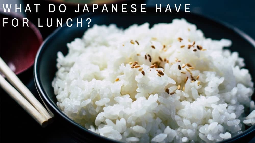 Bol de riz - qu'est-ce que les japonais ont pour le déjeuner