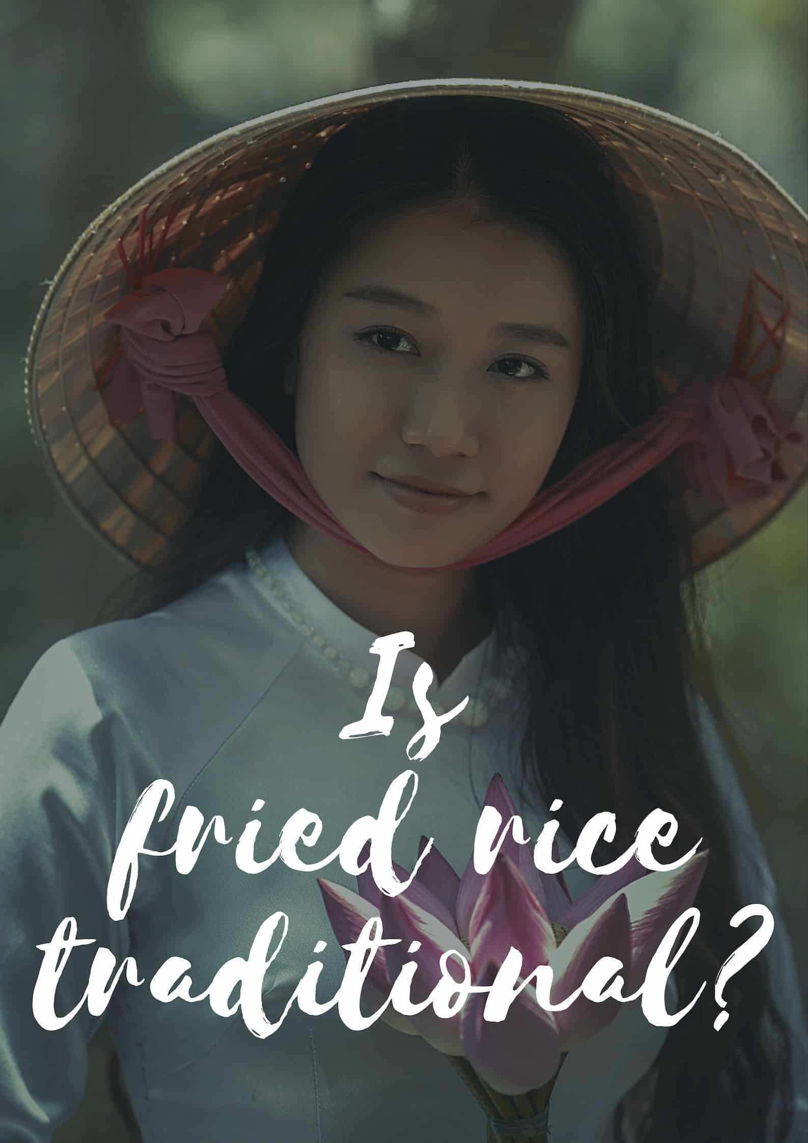 ¿Es tradicional el arroz frito?