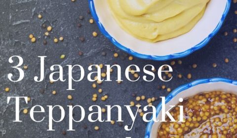 Receitas japonesas de teppanyaki com mostarda