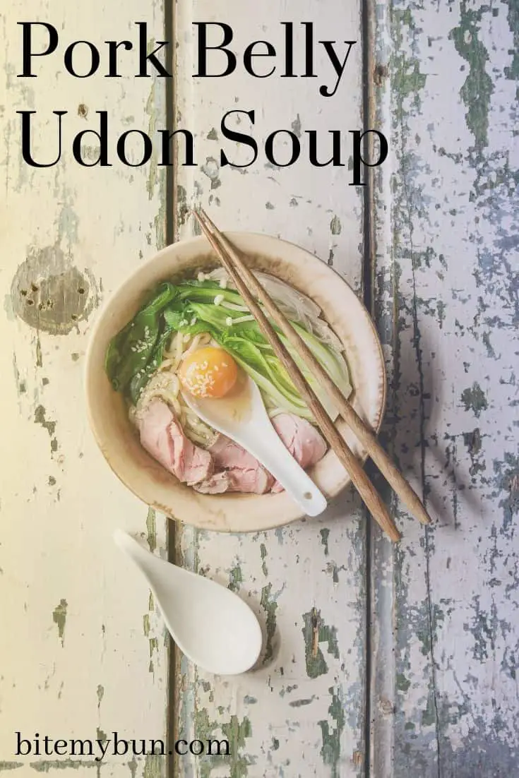 Soupe udon au ventre de porc