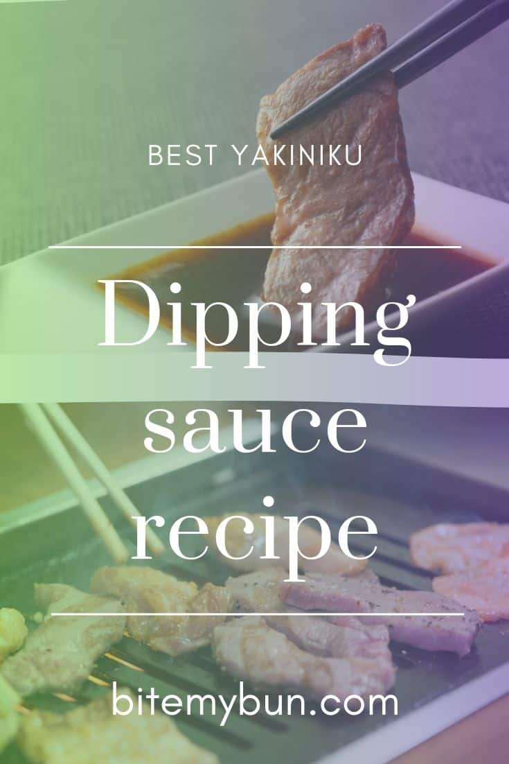 Yakiniku Dipping sauce recipe