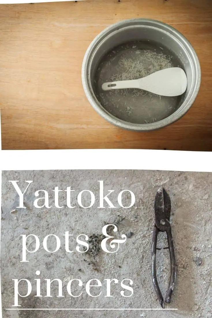 Yattoko -krukor och nålar