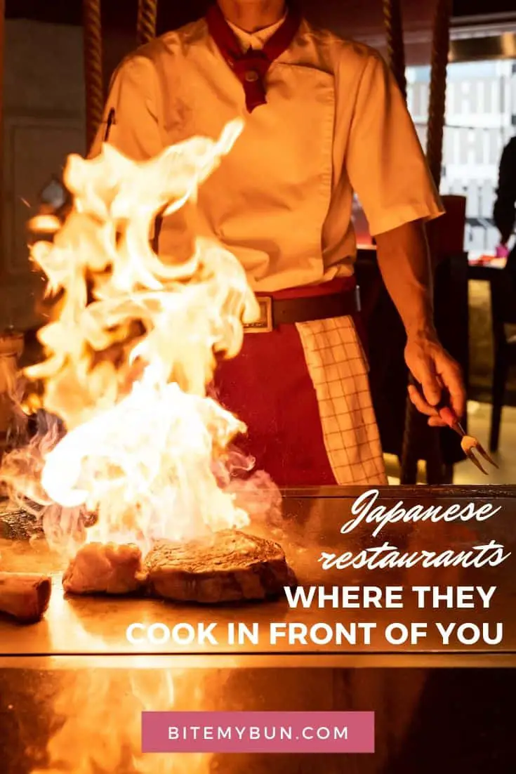 Japanese restaurants where they cook in front of you