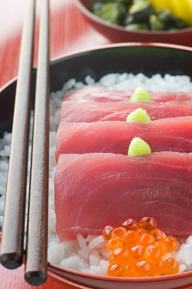 Läcker sashimi
