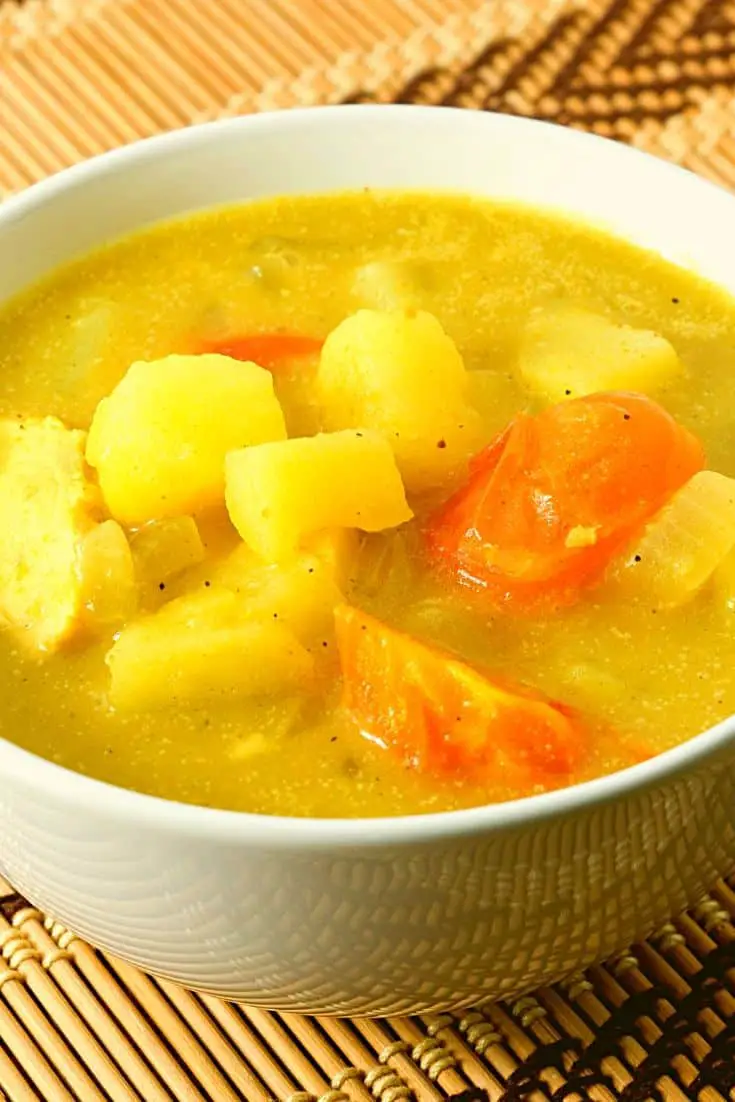 Sopa de batata com carne japonesa