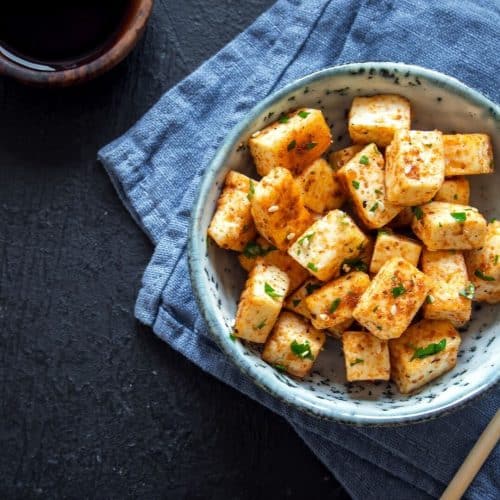 Tofu Siapaneaidd Teppanyaki