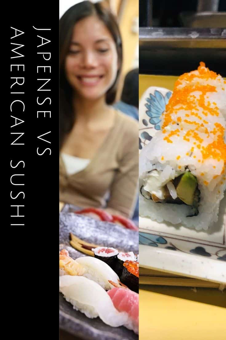 Japense vs americké sushi