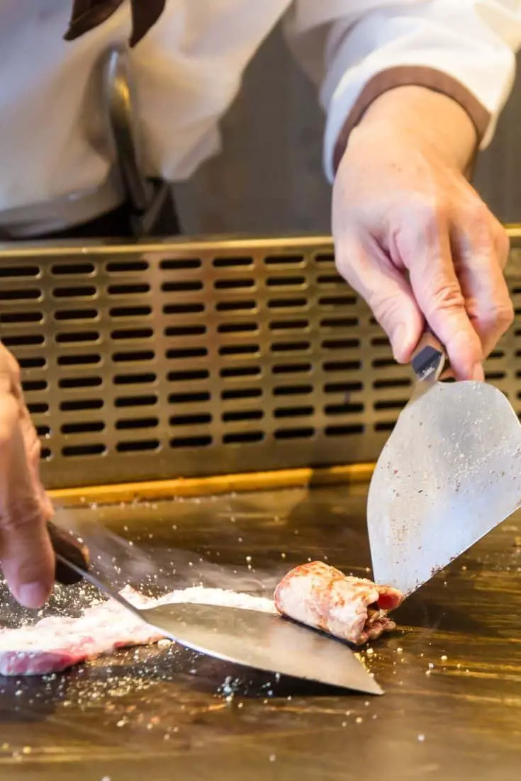 Usually the Teppanyaki chef will prepare one dish at a time