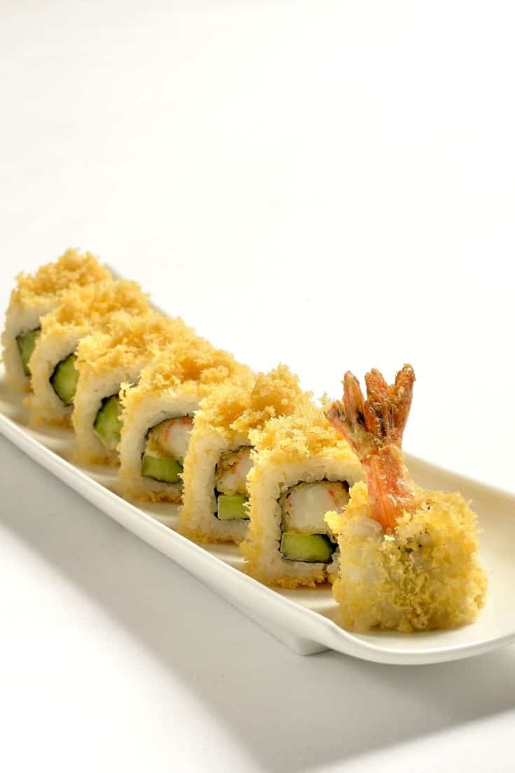 futomaki tempura ritinėlis