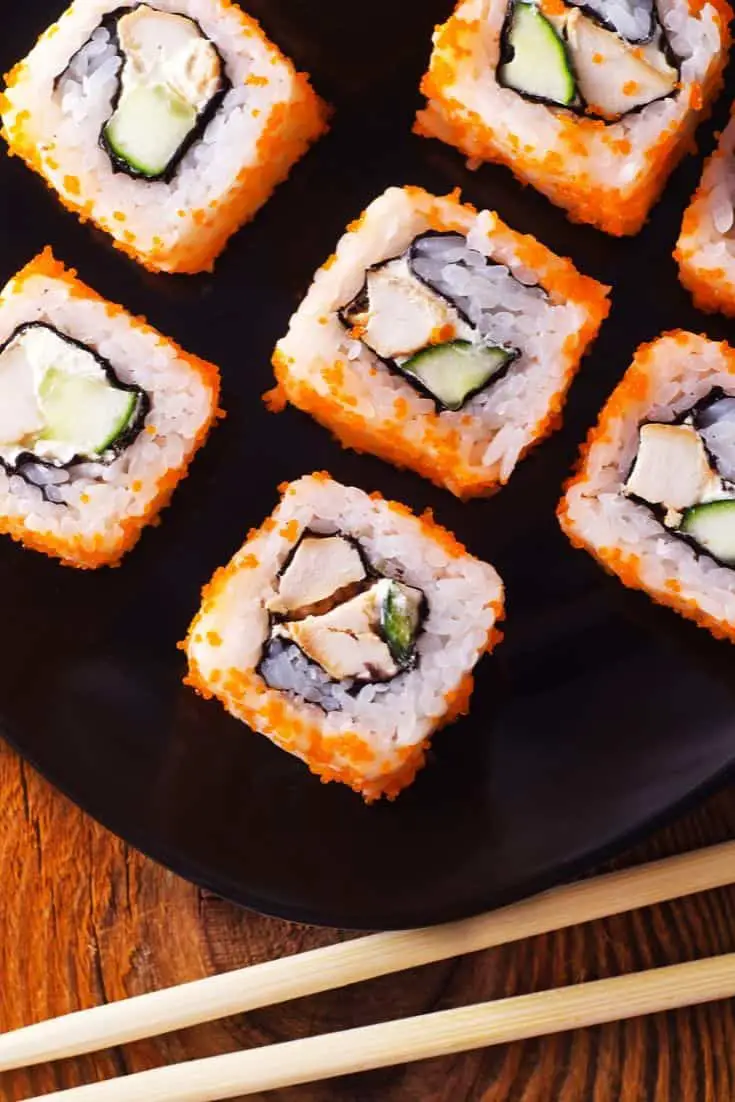 Calories in the california rolls