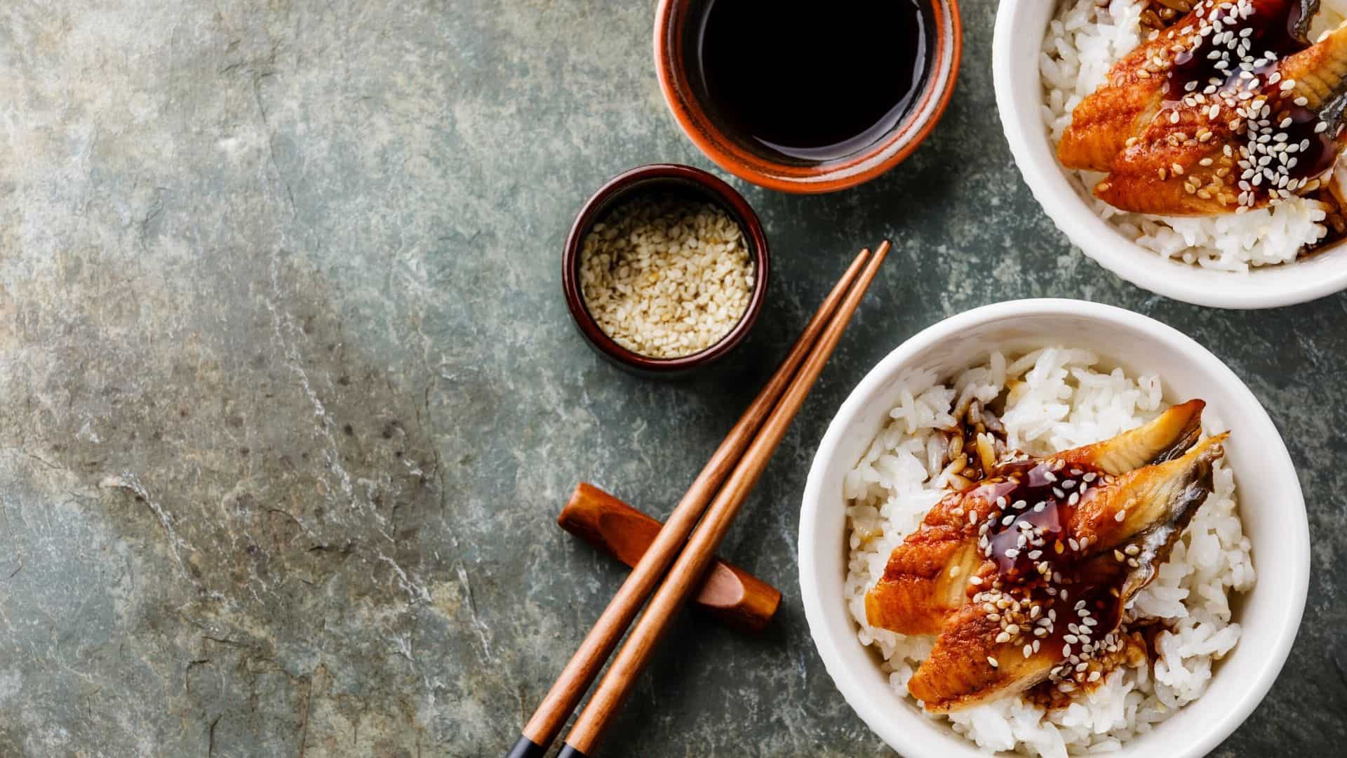 鳗鱼将具有使用过的调味料的味道