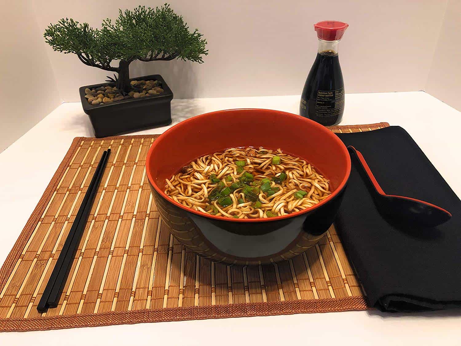 Set de bols de sopa de ramen de regata