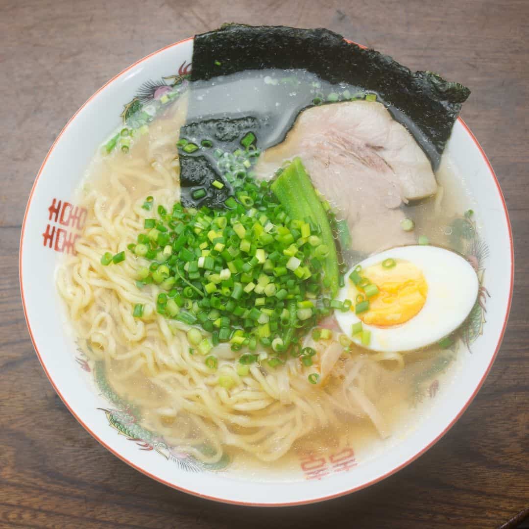 Shio ramen con base de sal