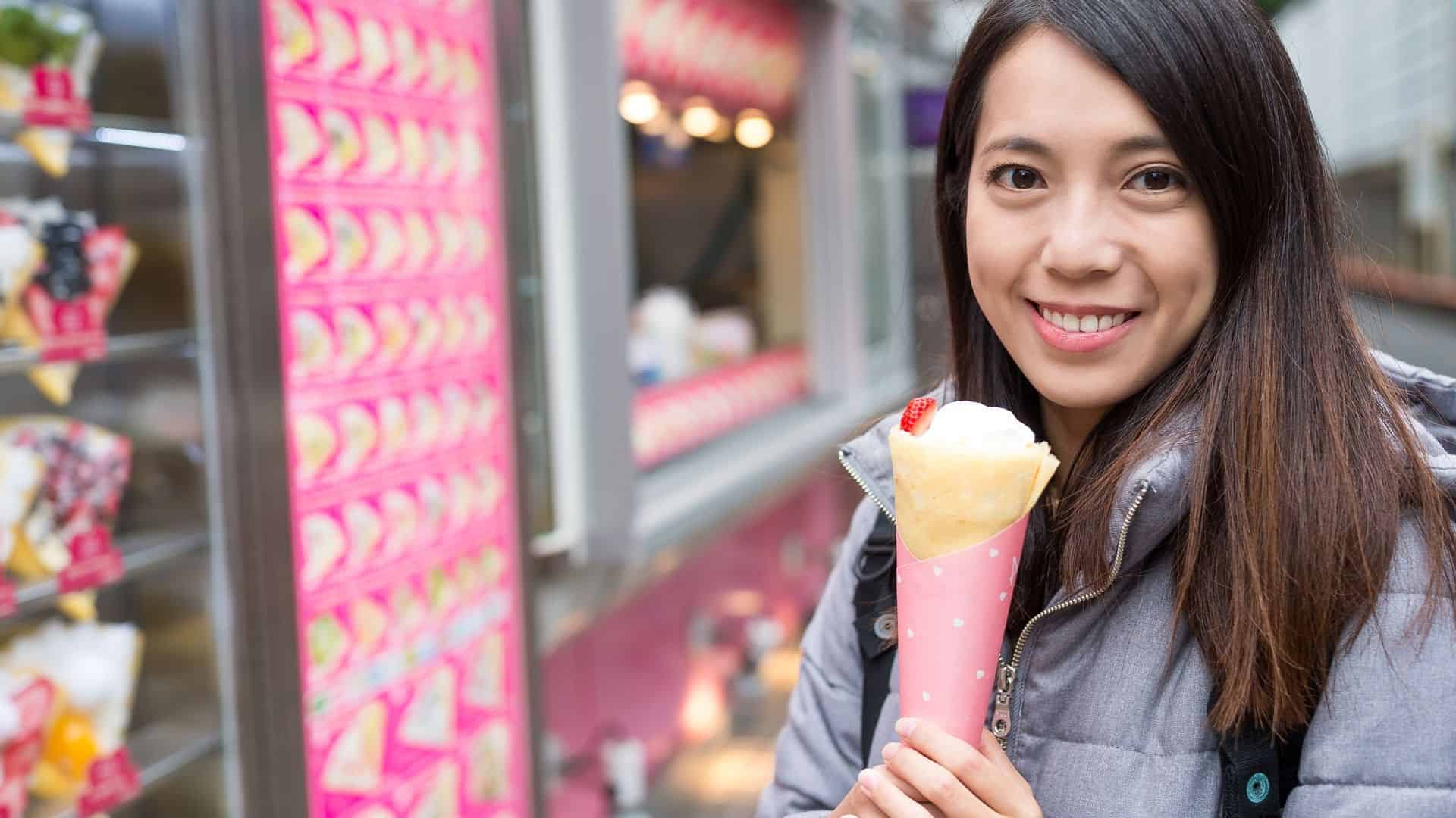 Japanese crepes on the street