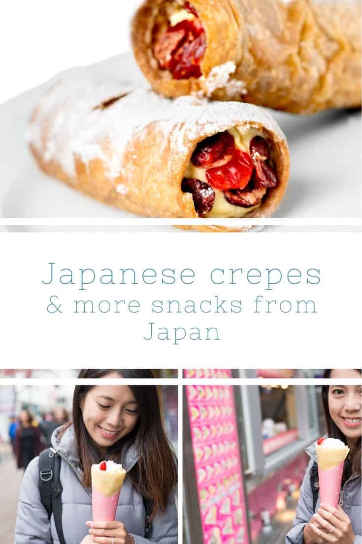 Lanches de crepes japoneses