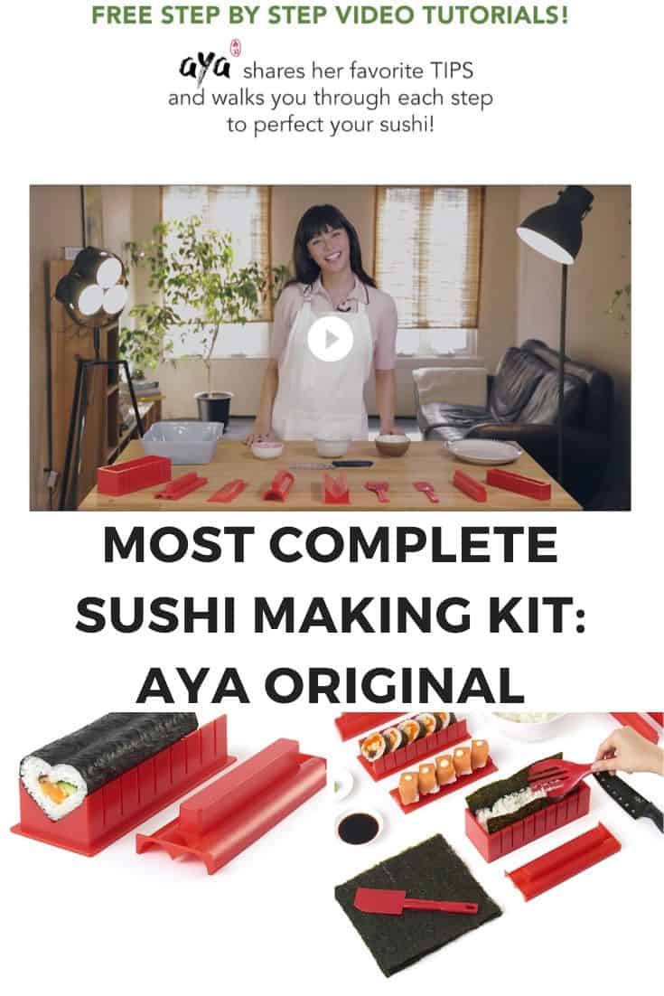 O kit para fazer sushi mais completo, aya original