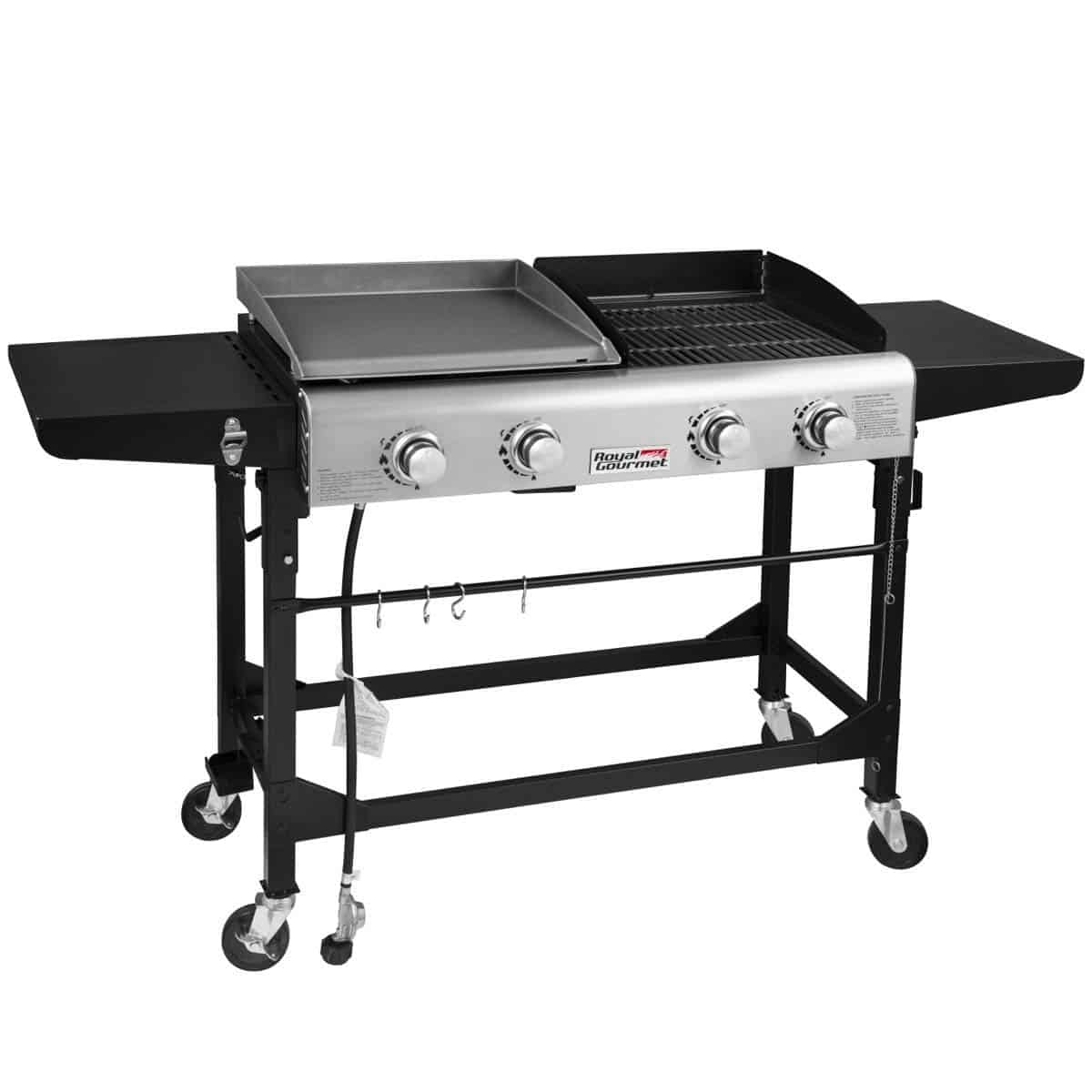 gas bbq with hot plate