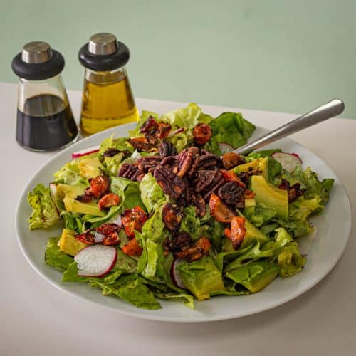 salade d'avocat et vinaigrettes