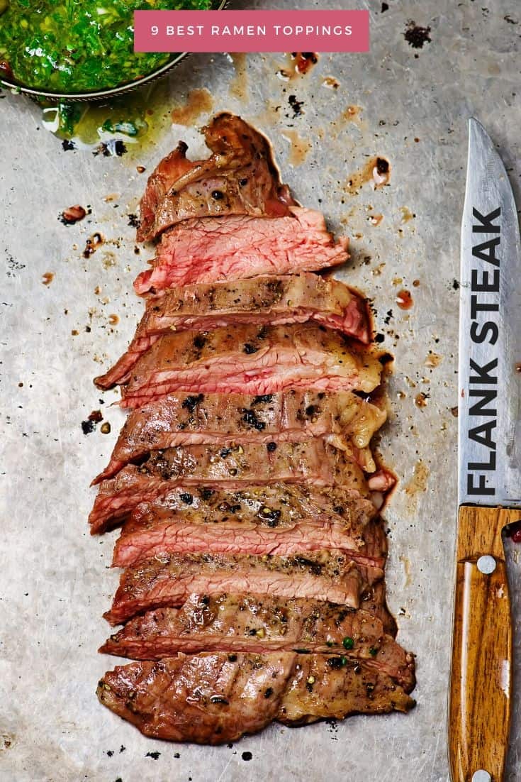 Flank steak in your ramen