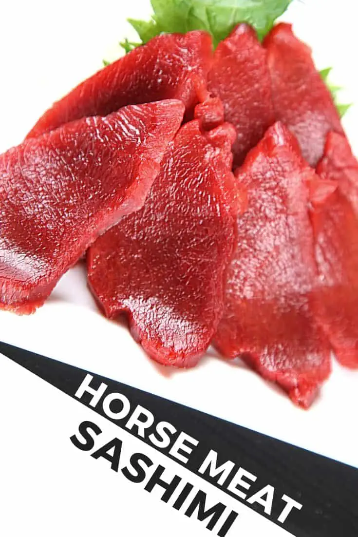 Sashimi de carne de caballo