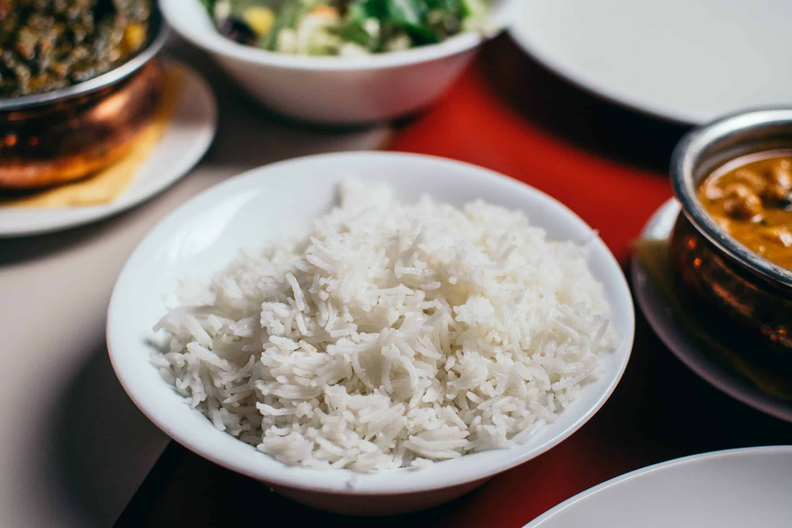 a bowl of basmati rice