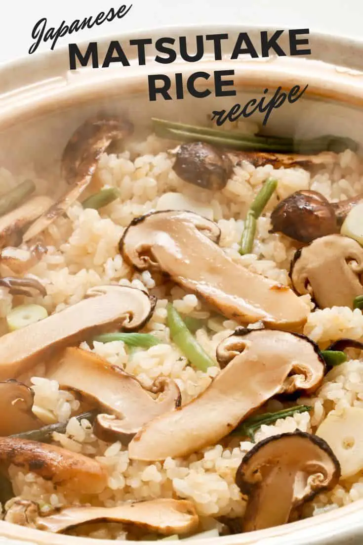 Receita de arroz matsutake japonês