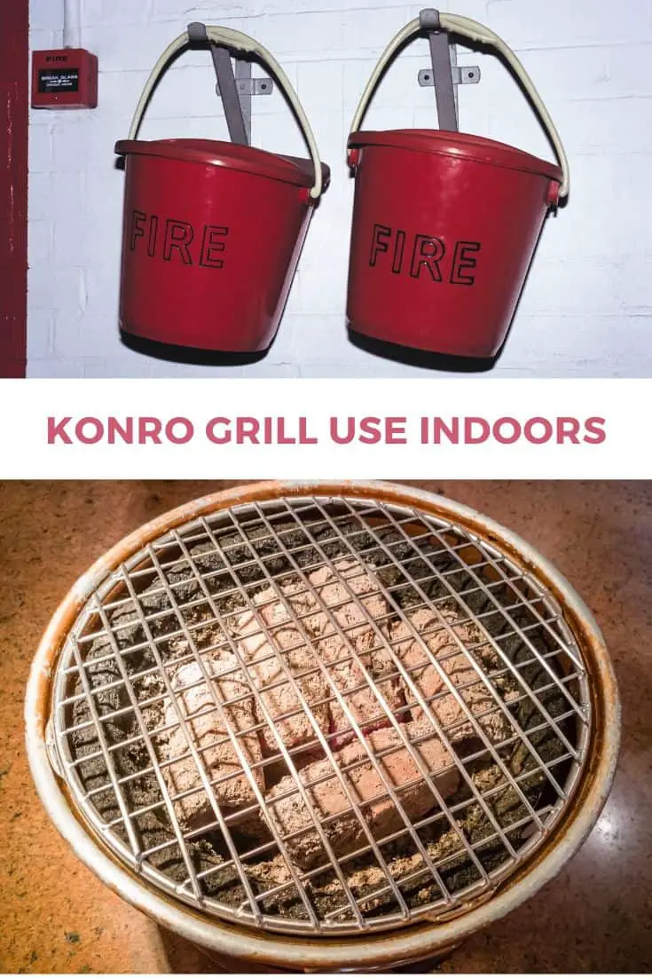 Konro grill use indoors