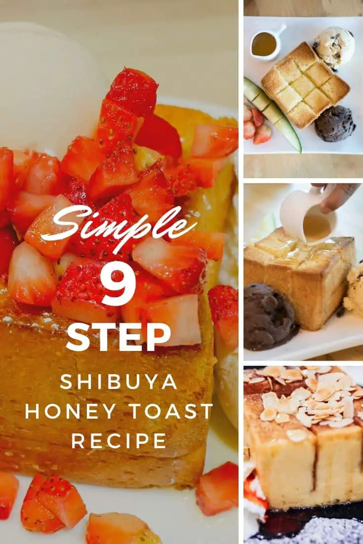 Receta simple de tostadas de miel shibuya de 9 pasos