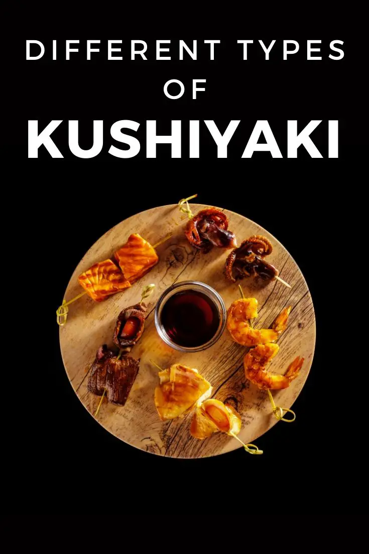 Olika typer av kushiyaki