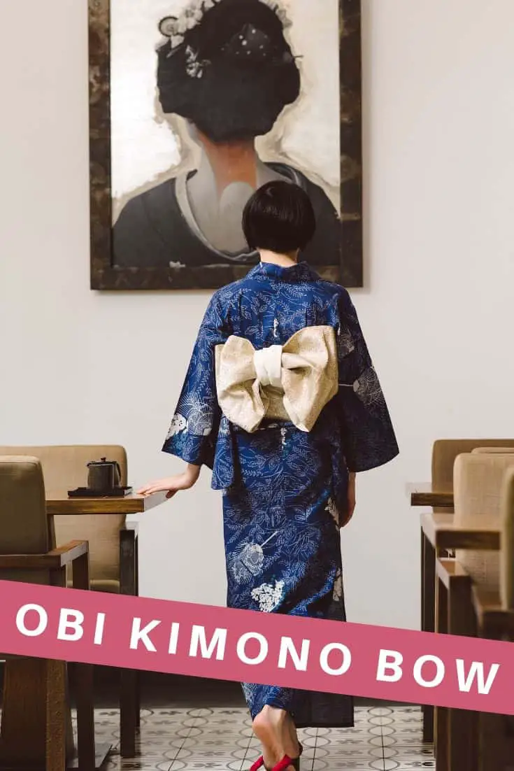 Obi kimono bue