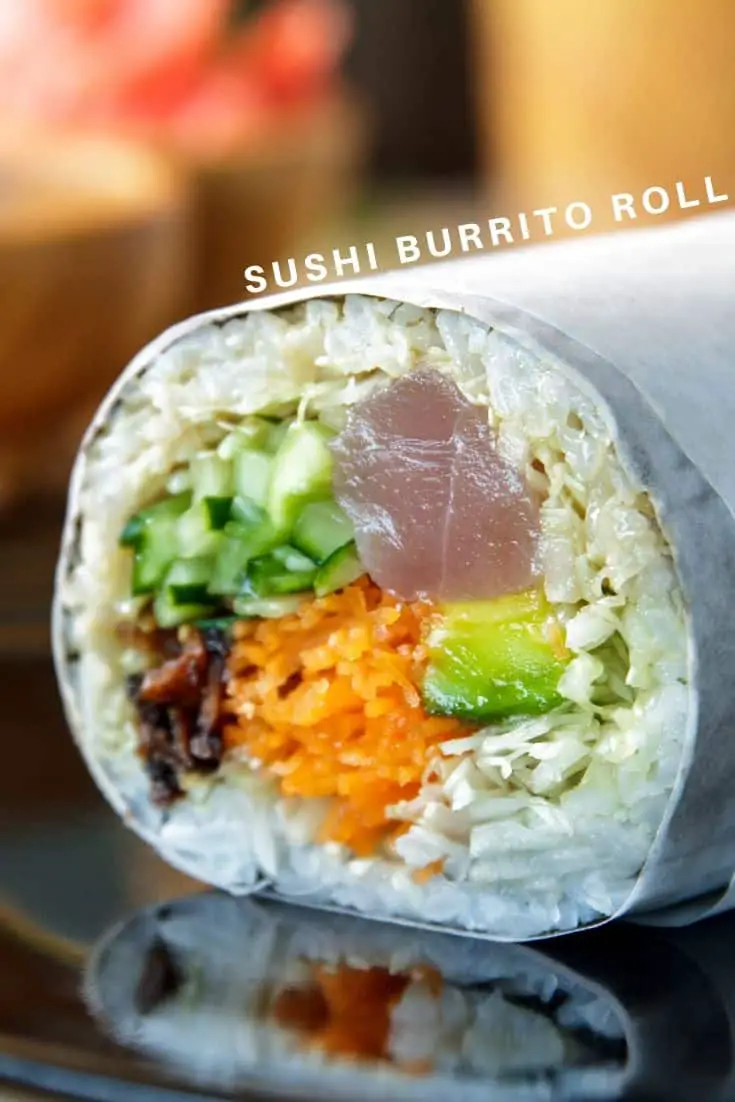 Rotllo de burrito de sushi