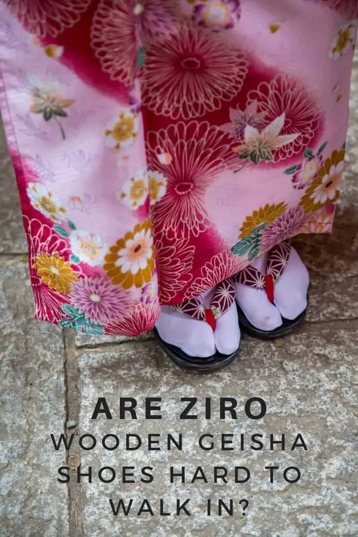 Ziro houten geisha schoenen