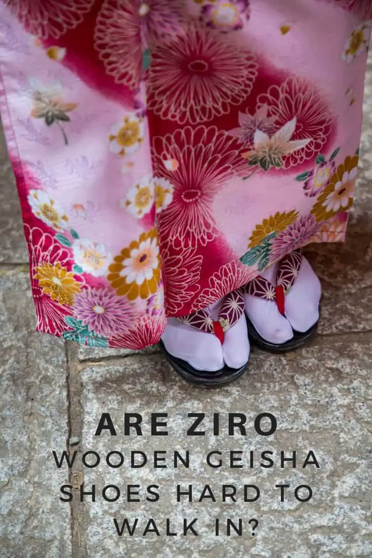 Chaussures geisha en bois Ziro