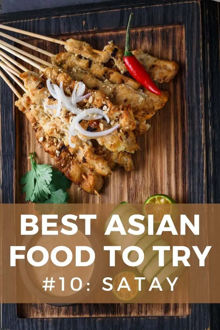 Satay asian skewers