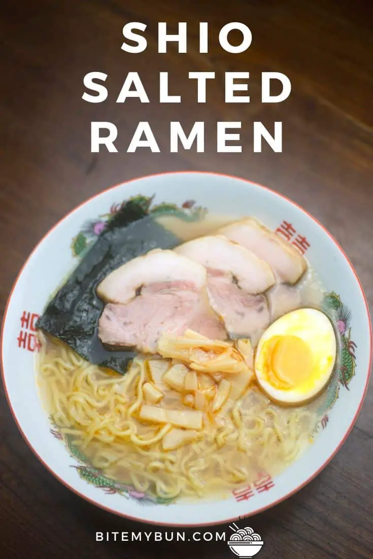 Sopa de ramen salada Shio