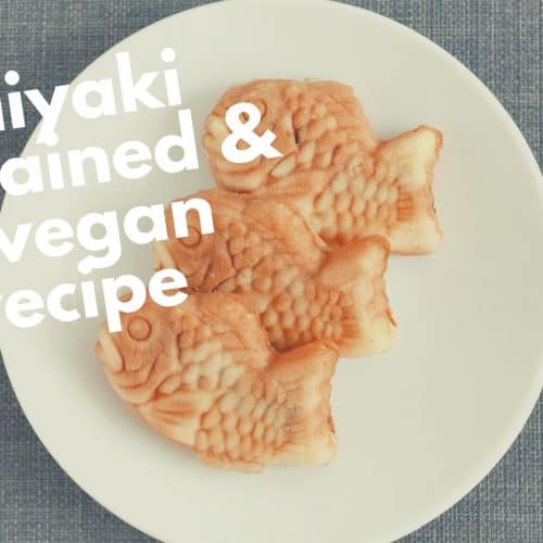 Opciones de Taiyaki y receta vegana