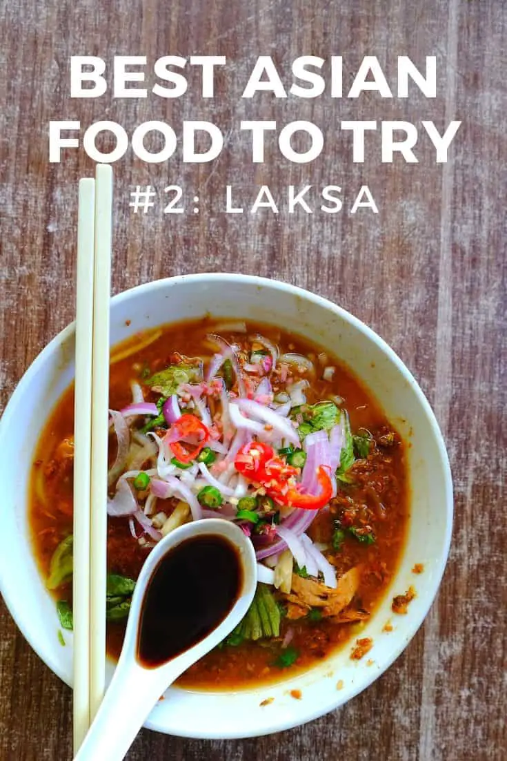 Un castron de asam laksa asiatic