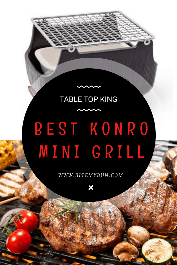 Black charcoal Konro grill set