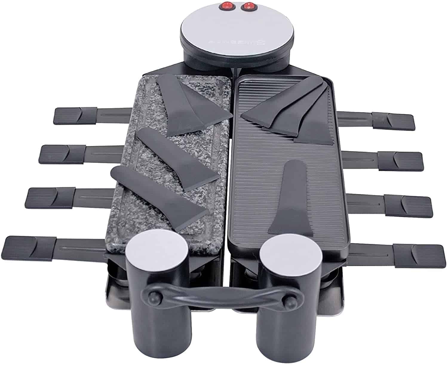 Best hot stone raclette & non-stick gourmet grill combo: Swissmar Swivel