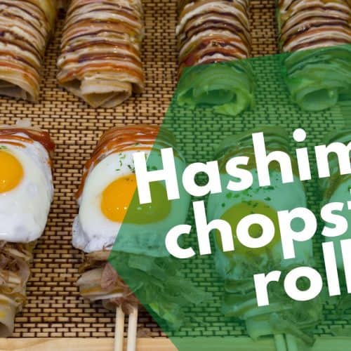 Rollos de palillos de Hashimaki