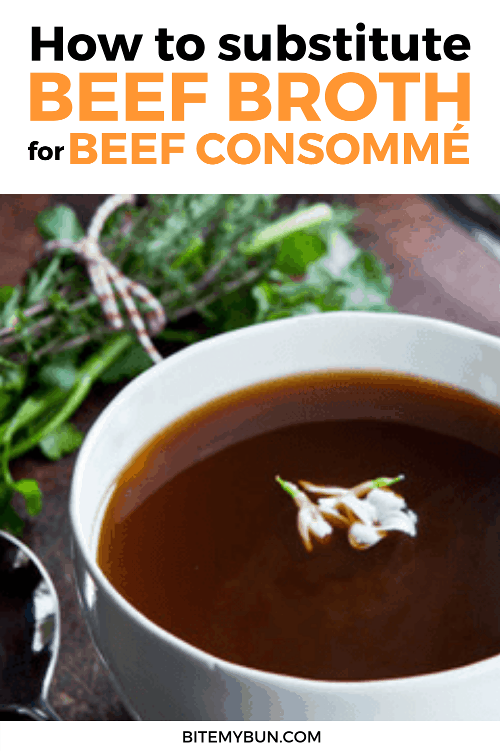 Sådan erstattes oksekødsbouillon med Consomme